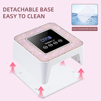 Lampe UV LED portable 48W haute puissance avec écran LCD et design diamant, 4000mAh, séchoir rapide pour ongles en gel, idéale pour salon - Vente en gros 2026