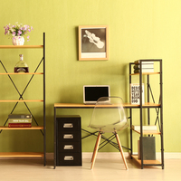 Table de jeu moderne en bois pour bureau à domicile bureau d'étude pour ordinateur portable avec étagères pour poste de travail d'écriture ou bureau d'angle d'ordinateur