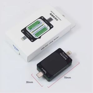 Probador Universal Automático <span class=keywords><strong>de</strong></span> Conectores <span class=keywords><strong>de</strong></span> Carga, Detección <span class=keywords><strong>de</strong></span> Corriente y Voltaje, Tipo-C, Lightning para <span class=keywords><strong>iPhone</strong></span>, Android y Computadoras, Modelo V68 - Product Image 2