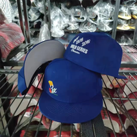 Gorra de Béisbol Clásica de Estilo Vintage con Bordado, Visera Plana, Cierre a Presión, 6 Paneles, Deportiva