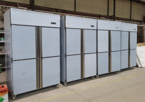 Thiết bị nhà bếp thương mại 1000L mát máy làm lạnh công nghiệp 4 cửa tủ đông tủ lạnh Thép không gỉ cho Nhà cung cấp nhà hàng - Product Image 4