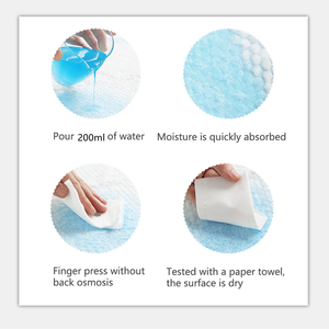 Confezione da 50 monouso da 45x33cm traspirante pannolini per adulti protezione anti-perdita fasciatoio per cura del bambino stampato con pannolini per pipì - Product Image 5