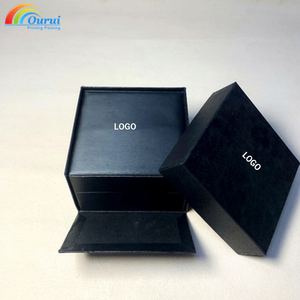 Factory Direct Luxury Black PU leather <b>watch</b> box Custom logo <b>watch</b> <b>case</b> Men and women gift packaging Single <b>watch</b> <b>case</b> - Product Image 6