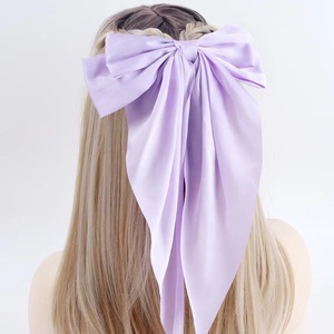 Il più venduto di nuovo Design setoso in raso fermaglio per capelli lunga coda fiocchi Clip per ragazze donne grandi forcina per capelli - Product Image 6