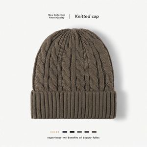 Gorro de lana con forro polar grueso de jacquard para invierno, para exteriores, con protección para las orejas. - Product Image 1