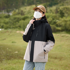 Women's Outdoor Windproof 3-In-1 <b>Jacket</b> With Detachable Fleece Lining Full Sleeve Workwear Uniform - Product Image 4