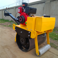 300kg 4Kw 15KN Mini compacteur d'asphalte à tambour unique petit compacteur de rouleau de route vibrant pour la construction à l'aide