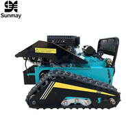 Tondeuse à gazon industrielle tout-terrain télécommandée sans fil autopropulsée, largeur de coupe 500 mm, essence, pour pentes et terrains en pente