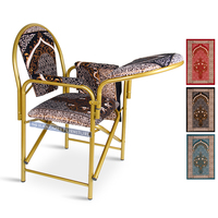 Chaise de prière en fer au design moderne pour la prière en intérieur, salon, hôtels et salles - Chaise rembourrée à usage commercial