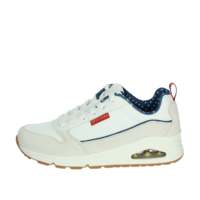 Zapatillas Deportivas Donna con Amortiguación de Aire, con Cordones, Blancas y Azules, Talla 39, Entresuela EVA Acolchada, Parte Superior Sintética con Diseño de Estrellas, Suela de Goma