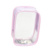 Pochette de présentation transparente en PVC, motif dessin animé mignon, étui photo pour idole, trousse de maquillage étanche, sac cadeau pour fans Kpop de poupées de 15 cm
