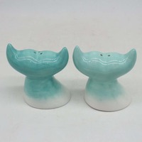 Ensembles de salière et poivrière en céramique phare de voilier bocaux de sel allant au lave-vaisselle pour décor de cuisine et de restaurant