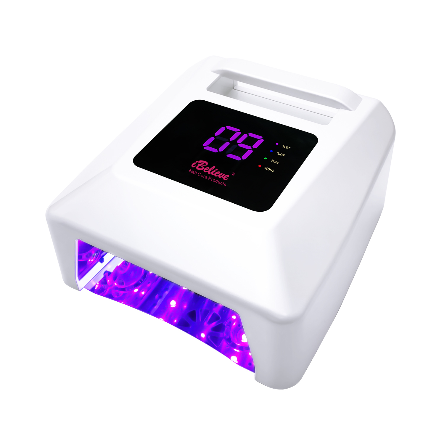 High Quality Cordless Rechargeable UV LED Nail Lamp Double Hands Low Hot Fast Curing Long Fan Custom logo Bulk Salon Wholesale