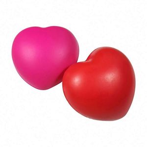 Wholesale PU Foam Custom Logo Color <b>Printed</b> Bulk <b>Mini</b> Red Yellow White Blue Green Heart Shaped Stress Balls - Product Image 5