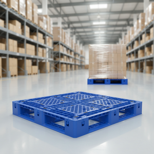 Fournisseur de palettes grillagées industrielles à 4 voies, conception à base croisée pour les applications logistiques exigeantes et de stockage frigorifique - Product Image 1