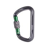 Certifié CE, mousqueton en D à verrouillage automatique 30 kN, mousqueton en aluminium robuste pour la protection contre les chutes et les activités de plein air