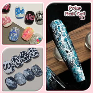 LILYCUTE เจลสีขาวดำ 8 มล. สีสดใส เจลโป๊ก พร้อมเบสเจล รับผลิตแบรนด์ส่วนตัว เจลลายลูกไม้ เจลเพ้นท์ลายแบบนามธรรม สำหรับตกแต่งเล็บ - Product Image 4