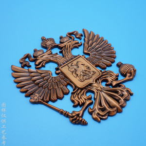 Custom Antique Style Embossed Metal Car Emblem Bronze Zinc Alloy 85mm Rear <b>Decoration</b> <b>Plate</b> Packaging <b>Decor</b> - Product Image 2