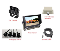 Système de capteurs de stationnement avec moniteur 7 pouces pour camion, alarme de recul, caméra de recul avec capteurs, livraison gratuite