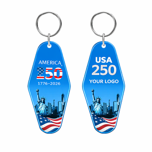 Commemorative Gift Anniversary Theme Hotel Keychain Motel <b>Key</b> <b>Tag</b> Usa America 250 Keychain For Promotional - Product Image 2