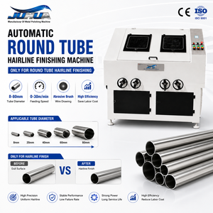 Automatic Pipe Belt Polishing Machine Round Tube Grinder Stainless Steel Metal Buffing Industrial Equipment