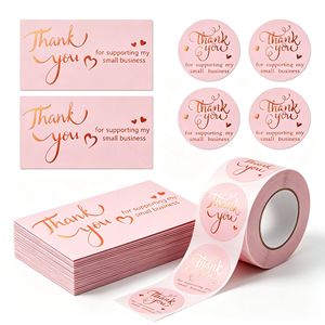 Etiquetas Autoadhesivas de Papel Kraft Impermeable, Perladas, con Alta Resistencia a la Tensión, de Color Rosa, para Regalos, del Fabricante - Product Image 1