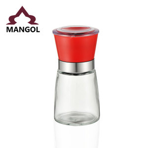 Moulin à poivre en acier inoxydable avec couvercle en plastique, forme cylindrique hermétique, gadget de cuisine pour assaisonnement, moulin manuel - Product Image 3