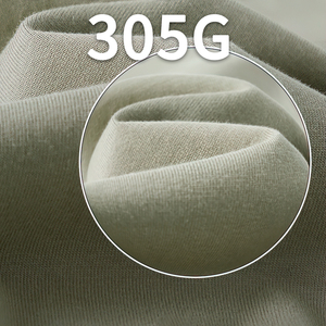 T-shirt in cotone a manica lunga da uomo 305gsm OEM ODM Custom <span class=keywords><strong>Pullover</strong></span> girocollo bianco - Product Image 4