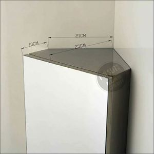 <span class=keywords><strong>Armadietto</strong></span> a Specchio in Acciaio Inox da Parete per <span class=keywords><strong>Bagno</strong></span> - Product Image 4