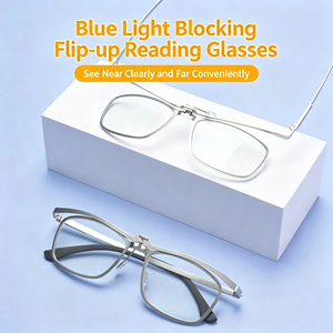 <span class=keywords><strong>Lunettes</strong></span> de lecture anti-lumière bleue légères, de haute qualité, unisexes, de marque OEM, design carré, monture intégrale en métal, style tendance - Product Image 1