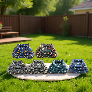 Set di 3 Pezzi di Cucce per Cani Quadrate con Ingresso, Cucce e Mobili Premium per Animali Domestici - Product Image 3