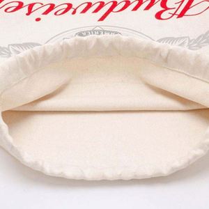 Petites trousses de maquillage personnalisées en toile de coton unie avec cordon de serrage pour cosmétiques et parfums - Product Image 4