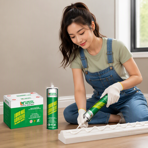 <span class=keywords><strong>Colle</strong></span> liquide verte haute adhérence de qualité construction <span class=keywords><strong>pour</strong></span> panneaux de <span class=keywords><strong>bois</strong></span>, pierre, plinthes et revêtements de sol - Product Image 2