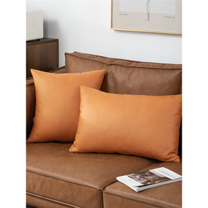 หมอนอิงทรงสี่เหลี่ยมผืนผ้าสีพื้นสไตล์นอร์ดิกสำหรับโซฟา พนักพิงหลัง รองรับเอว ผ้าเทคโนโลยีซักได้ - Product Image 4