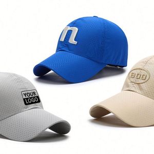 Casquette de baseball personnalisée pour hommes et femmes, séchage rapide, logo personnalisé, maille respirante, couleur unie, casquette snapback, casquettes de sport - Product Image 4