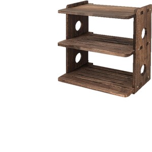 Wooden Projector Storage Rack <b>Wall</b> <b>Mounted</b> 2 Tier <b>Shelf</b> For Living Room Decorative Use Durable Multipurpose - Product Image 5