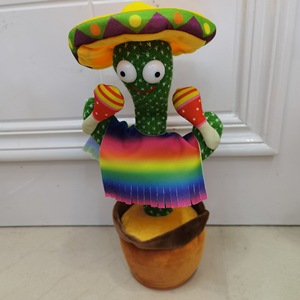 Personalizzabile in varie lingue questo divertente canto e danza <span class=keywords><strong>Cactus</strong></span> imparare a parlare di peluche elettronico - Product Image 2