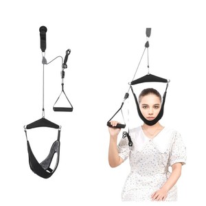 Cervical <b>Traction</b> <b>Device</b> Black Manual <b>Neck</b> Suspension Correction Frame For Cervical Spine Relief - Product Image 5