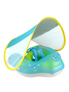 Flotteur <span class=keywords><strong>de</strong></span> bébé d'anneau couché <span class=keywords><strong>de</strong></span> natation gonflable avec l'anneau couché d'auvent avec le pare-soleil pour l'enfant - Product Image 2