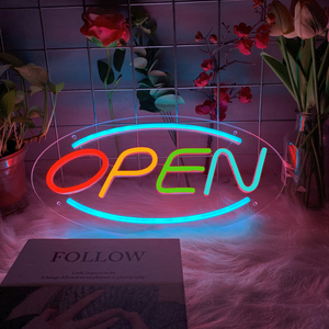 Enseigne LED néon publicitaire suspendue « Ouvert/Fermé » pour une utilisation 24h/24 dans les magasins, les bâtiments et les bureaux - Product Image 2