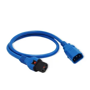 USA American standard C14 female plug to Lock switch C13 male plug OEM IEC 320 C14 changeover C13 Extension power cable