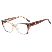 Gafas Metálicas Anti-Luz Azul Estilo Instagram, Famosas en Internet, Sin Receta, con Protección para Computadora, Montura Grande