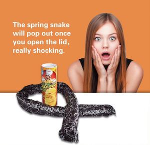 Serpent amusant en forme de croustille, jouet de farce effrayant, serpent sauteur en plastique pour la fête du Poisson d'avril et la décoration d'Halloween - Product Image 2