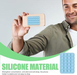 Ventouse de téléphone ventouse en Silicone pour appareil de téléphone portable ventouse en caoutchouc de Silicone unique tasse soutenue adhésif fort pour fixer - Product Image 6