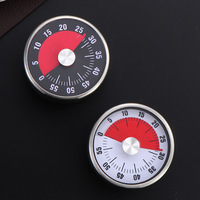 Timer Visual Multifungsi Baja Tahan Karat Baru 60 Menit Alat Pengingat Tanpa Baterai Timer Memasak Jam Putar Magnetik
