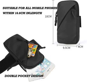 Sport Fitness Elastic Band Adjustable Waterproof Wrist Mobile <strong>Cell</strong> <strong>Phone</strong> Holder Purse Running Arm Pouch <strong>Bag</strong> with Logo - Product Image 5