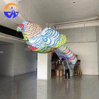 Animaux gonflables publicitaires colorés à suspendre, perroquet, modèle d'oiseau géant, impression numérique, pompe à air électrique intégrée, ventilateur pour événement
