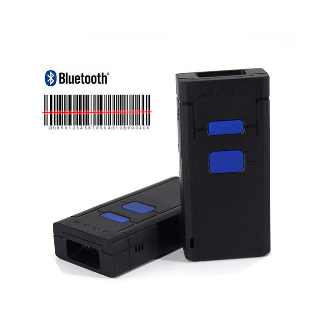 1D 2D Handheld Wireless IOS Android Portable Small Mini Mobile Blue Tooth Qr Code Barcode Scanner for Inventory Logistic