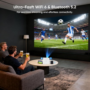 Projecteur portable intelligent X28 Full HD natif 1080P 4K WiFi 6 pour divertissement à domicile, chambre, cinéma pour enfants, projecteur économique - Product Image 2