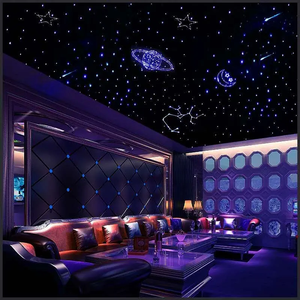 Kit de plafonnier étoile à effet scintillant Planet RGBW personnalisé Éclairage de ciel étoilé à LED en <span class=keywords><strong>fibre</strong></span> <span class=keywords><strong>optique</strong></span> avec performances optimales - Product Image 6